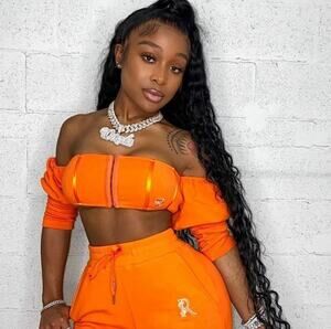 So Real Stacked Top Size XS Orange Crop Top NWT